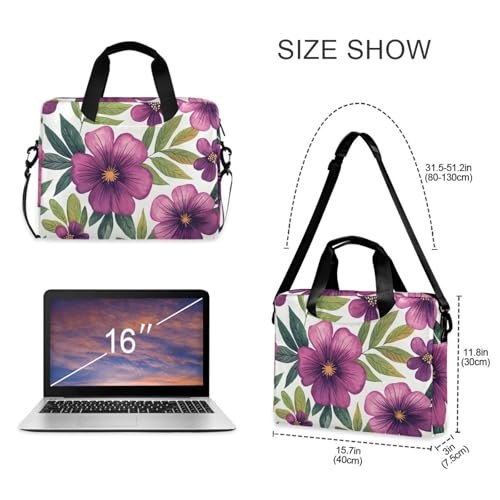 Funda para portátil ALAZA de 13 a 15.6 pulgadas con diseño floral miniatura 5