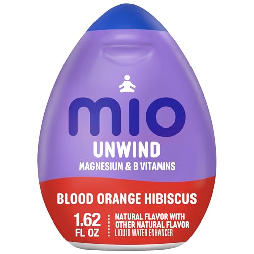 mio Unwind Blood Orange Hibiscus Liquid Water Enhancer with Magnesium & B Vitamins, 1.62 fl oz Bottle