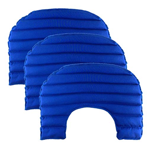 My Heating Pad Set of 3 Neck and Shoulders Heating Pads | Large Microwavable Heating Pad with Natural Filling Ingredients | Neck Warmer Heat Pad for Pain Relief (Blue Value Pack))