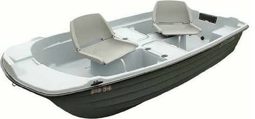 Sun Dolphin Pro 9.4 Two Seat 9'4" Fishing Boat w/ Trolling Motor Mount