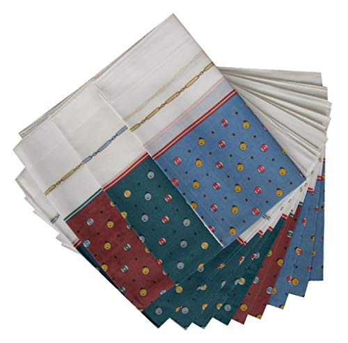 Mouchoirs en tissu haut de gamme PEROFIL Fantasia coffret de 12