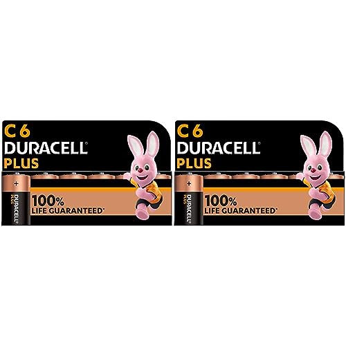 Duracell - Plus C, Batterie Mezza-Torcia Alcaline