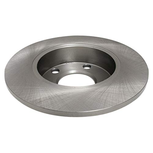 Image of TRQ Rear Brake Pad and Rotor Set Semi Metallic Solid Rotors 245mm Diameter