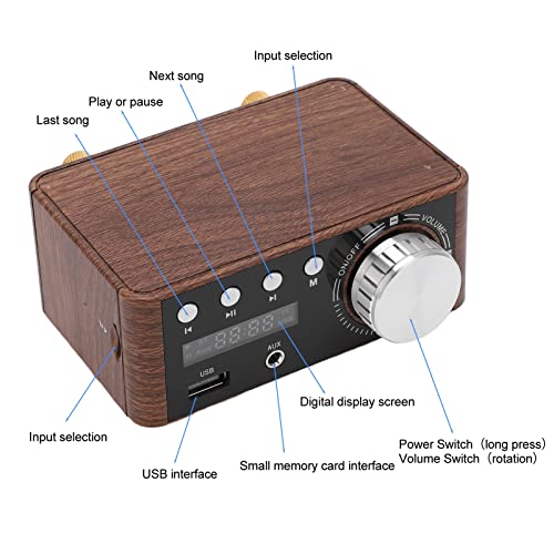 Amplificateur stéréo HIFI amp numérique 2 canaux mini 5.0 compact pour audio