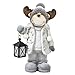 Produktbild Weihnachtsdeko Elch 40cm Figuren mit Laterne Weihnachtsfiguren für außen beleuchtete XXL Dekofiguren Weihnachten Wohnzimmer Garten Rentier