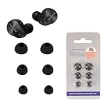 [HUKWIMO] パナソニック(Panasonic) イヤーチップ シリコン素材 交換用シリコン耳栓 種類豊富 [イヤーピース S/M/Lサイズ各1ペア] 滑り止め 柔らかい 耳垢ガード 防塵可能 互換品 完全ワイヤレスイヤホン最適化設計 EAH-AZ100-S/EAH-AZ60M2イヤーホン 適合 対応 交換用 3ペア [ブラック]