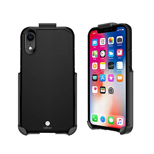 Beltron Case With Belt Clip For Iphone Xr, Slim Full Protection Heavy Duty Hybrid Case & Rotating Belt Clip Holster With Built In Kickstand, Scratch Resistant/Shock Absorption For Iphone Xr (6.1) #TOP2