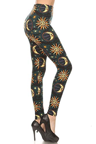 Leggings ultra doux taille haute Leggings Depot femme : fini l'inconfort avec le multicolore BAT1