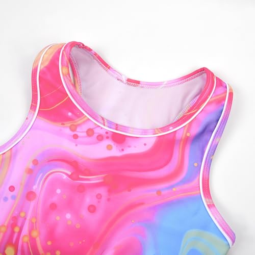 Image of Uhnice Girls Swimsuit Two Piece Tankini Swimwear with Boyshort