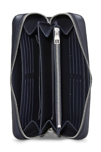 Pre-Loved Navy Damier Infini Zippy XL, Navy4