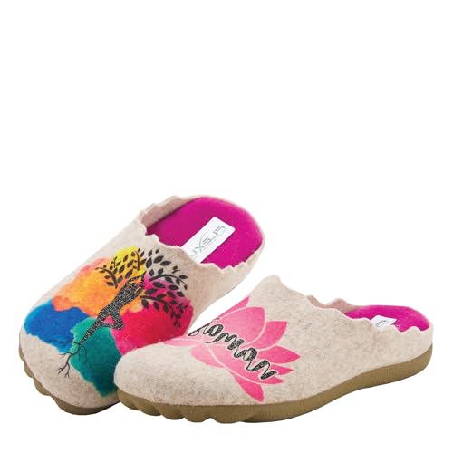 Flexus Spring Step Namaste Indoor Slippers for Women - Ladies Everyday Wear Warm House Shoes - Women's Loafer for Indoor Use