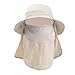 Abudend Cappello da sole estivo da donna, a tesa larga, protezione per esterni, pieghevole, per spiaggia, pesca, escursionismo, escursioni, tende, campeggio, cane, zaino da 35 l (D, taglia unica)