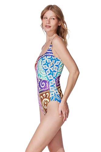 Gottex Square Neck One Piece - Adjustable Straps, Built-in Soft Cups, Tummy Control, Front & Back Lining2