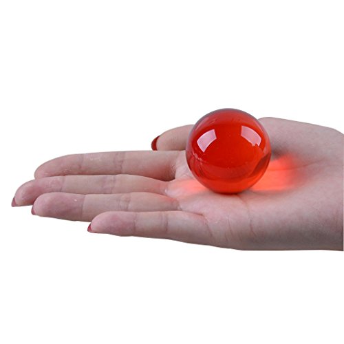 LONGWIN – Glaskugel aus K9-Kristallglas, Fotorequisite, einheitliche Farbe, 40 mm, rot