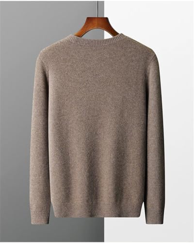 Men 100% Solid Wool Seamless Pullover Soft Loose Knit Wool Sweater for Spring Autumn Casual Outfits3