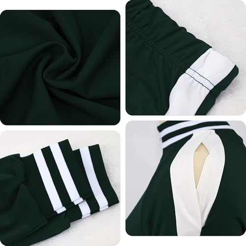 Image of TOPONSKY Womens 2 Piece Sports Outfit Tracksuit Shirt Shorts Jogger Bodycon Sets