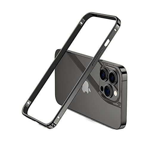 Bumper iPhone 12 Pro Max antichoc en métal noir pour une utilisation urbaine - 2
