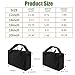 Small Tool Bag,Close Top Wide Mouth Tool Organizer Bag,Large Capacity Tool Bags for Men,Canvas Tool Storage Bag for Storage Handbag for Screwdrivers,Wrench,Pliers Hand Tools (black, 12 Inch)