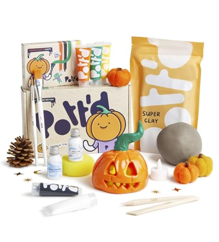 Pott'd Projects | Best Air Dry Clay Pottery Kit for Adults | Includes Paints, Brushes, and Potters Tools | Free Online Step-by-Step Tutorial | Perfect for Beginners | Bring The Studio to Your Home