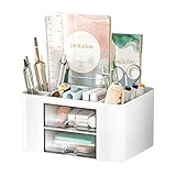 🗃【Haltbares und sicheres Material】Diese Aufbewahrungsbox für Schreibwaren ist aus hochwertigem, ungiftigem ABS-Material gefertigt und verfügt über glatte, gratfreie Kanten, die sanft zu Ihren Händen sind und keine Schäden an Ihrem Schreibtisch oder Ihrer Arbeitsplatte verursachen. Sie ist stark und solide genug, um einer langfristigen Nutzung standzuhalten, was sie zu einer zuverlässigen Ergänzung für Ihre Büroausstattung macht.