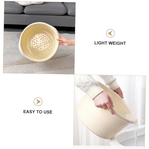 Cubo de plástico para baño de pies compacto y ligero miniatura 4