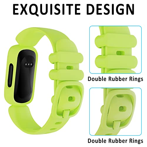 ESeekGo Compatível com Fitbit Ace 3 Bandas para crianças a partir de 6 anos, pacote com 3 lindas pul