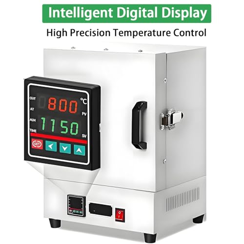 AiODiO 2000W Electric Burnout Oven Kiln， 1150℃Electric Closed Laboratory Muffle Furnace，for Jewelry Making, Metal Casting, Pottery Glazing & DIY Projects - Thumbnail 4