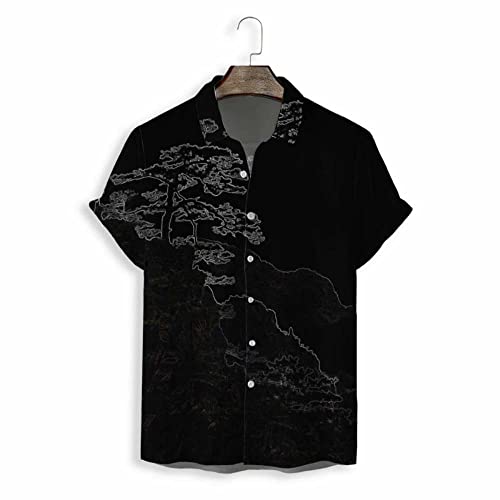 Chemise de plage pour hommes anti-transpiration à manches courtes pour l'été