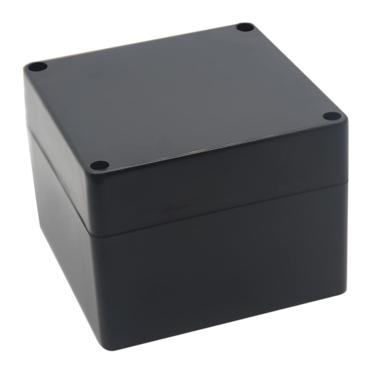 YETLEBOX Watertight Junction Box, IP67 Waterproof Project Box Durable ABS Plastic Electronic Enclosure Case for DIY Electrical Project Black 4.72" x 4.72" x 3.54"(120 x 120 x 90 mm)