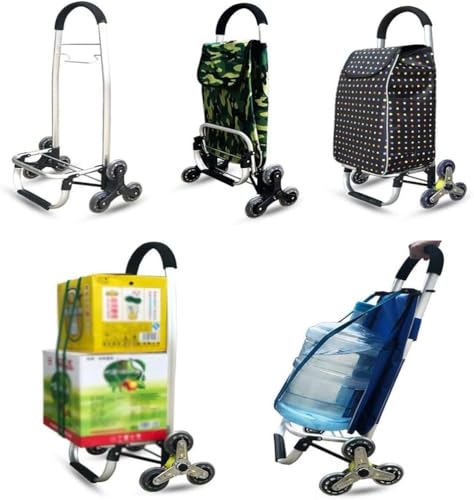 Carretilla pequeña plegable portátil para compras, carrito móvil ligero para el hogar miniatura 5