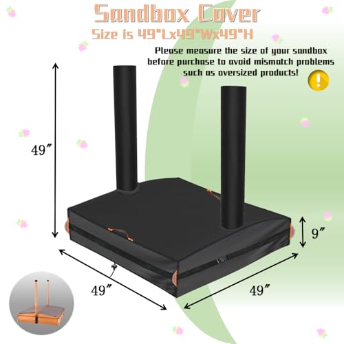 Image of Kids Sandbox Cover Features two night vision handles and 5.3-meter buckle webbing strap Equipped with an elastic drawstring at the bottom Suitable for canopy equipped folding sandboxes49 inchWx49 inchDx9 /49 inchH