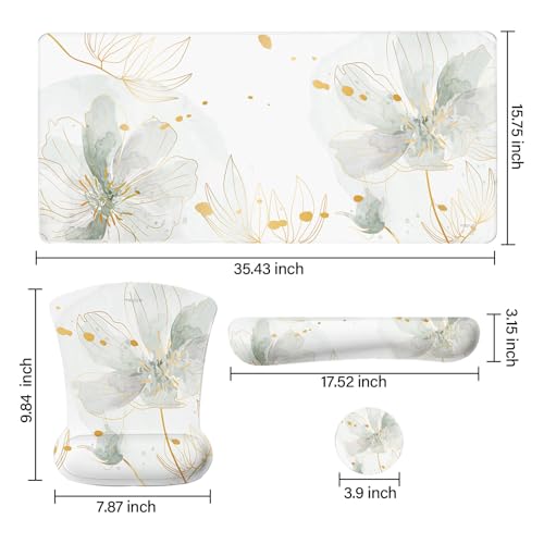 MOSISO Desk Mat Keyboard Mouse Pad Set