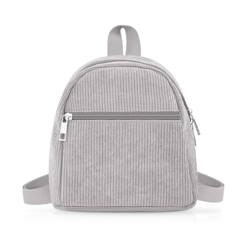 Energather Mochila pequeña para mujer, mini mochila Corduroy, mochila para mujer, pequeña para...