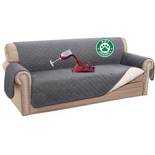 Turquoize 100% Waterproof Couch Cover Sofa Covers Washable Couch Covers for 3 Cushion Couch Sofa Pet...