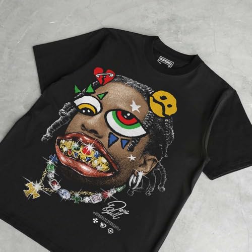 Image of DopeSkill Graphic Tee Streetwear Hip Hop Hypebeast Unisex T-Shirt Sneaker Colour Matching Shirts Rapper Mouth