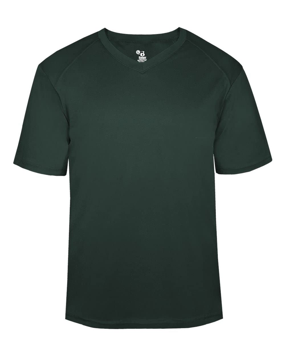 Badger Sports B-Core V-Neck Tee Forest Green Medium