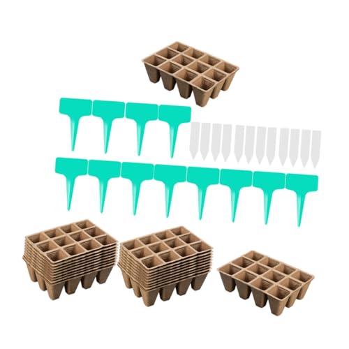 CIYODO 1Set Peat Pots for Garden Germination and Planting Includes and Inserts for Starting and Transplanting