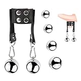 Men's Training Metal Ball Aid Accessories Set, Weighted Stretcher to Improve Endurance and Strength Fitness -E24CCUS (25mm：A)