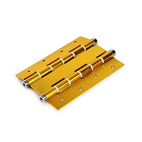 SBSSYVLMV Bisagras de 6 Pulgadas, bisagra Puerta Resorte Doble Apertura Libre, Cierre automático 360 ​​°, Eje, Plegable Madera(W-hite)