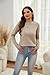 RICHSTORY Womens Sweaters Casual Long Sleeve Crewneck Crochet Knit Pullover Sweater Tops 2025 Fall Fashion Trendy Outfits Khaki Small