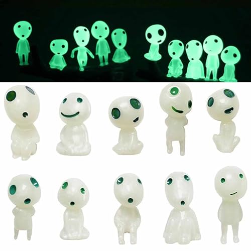 10 pezzi diversi accessori da giardino delle fate che si illuminano al buio albero elfi decorazione da giardino in miniatura fantasma luminoso, mononoke albero luminoso elfi spirito Kodama 10 pezzi diversi accessori da giardino delle fate che si illuminano al buio albero elfi decorazione da giardino in miniatura fantasma luminoso, mononoke albero luminoso elfi spirito Kodama