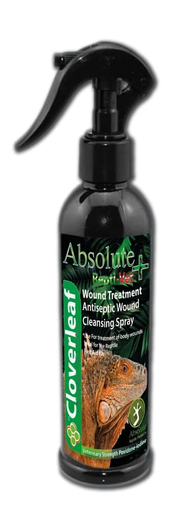 CLOVERLEAF ABSOLUTE+ ANTISEPTIC REPTILE WOUND SPRAY TREATMENT CLEANSING 100ML