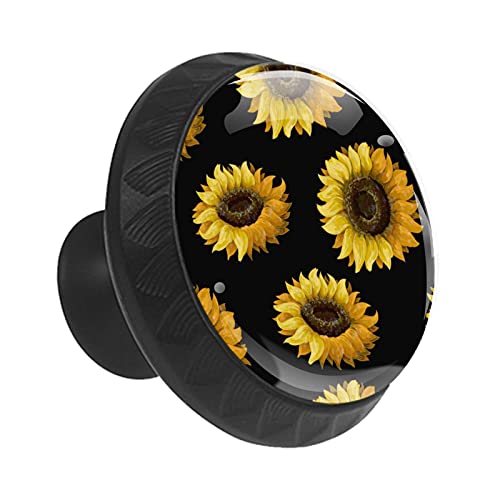 Boutons de tiroir en tournesol pour remplacer les poignées de commode usées