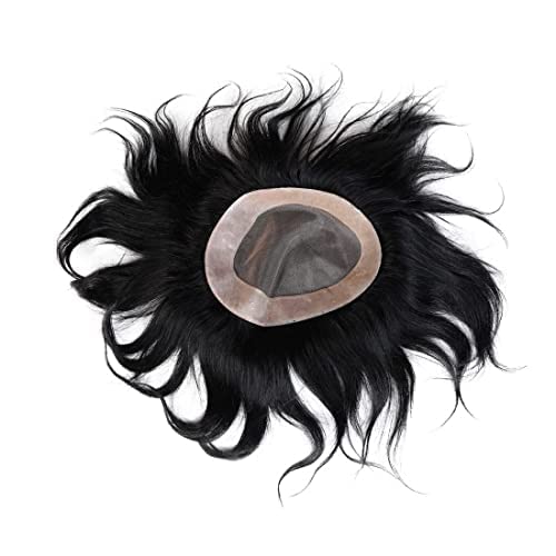 El Cabell Original Hair Patch for Men 100%/ Real and Natural Looking/Comfort Monofilament Hair Patch for Men