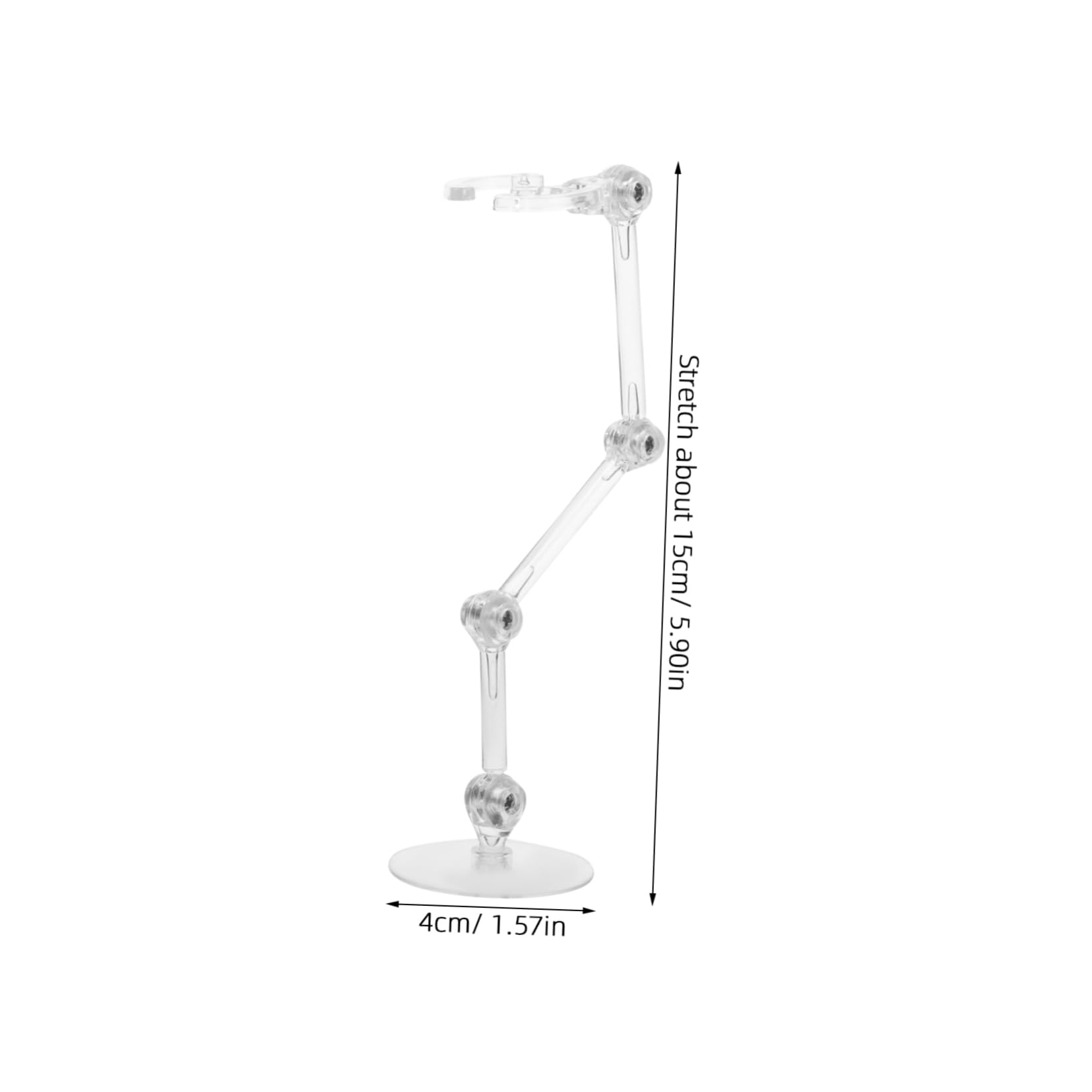 Supporto Per Action Figure In Plastica Trasparente Regolabile – Set Da 4 Pezzi Per Esposizione Di Bambole E Statuette