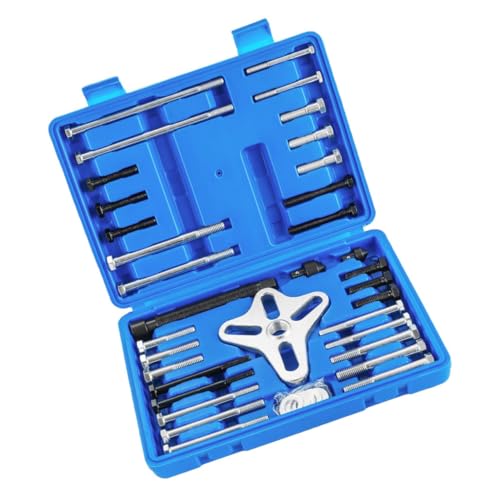 TOKIDNY 46pcs Puller Kit Durable Disassembly Tool for Harmonic Balancer Crankshaft Pulley Removal for Mechanics and Enthusiasts Automotive Repair Essentials