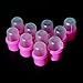 MauSong 10 Pcs Wearable Nail Soak Soakers Polish Remover DIY Acrylic Uv Gel Cap Tip Set (Pink)