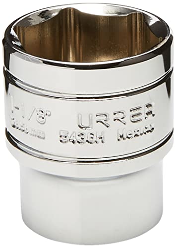 Urrea 5436H 1/2-Inch Drive 6-Point 1-1/8-Inch Chrome Socket
