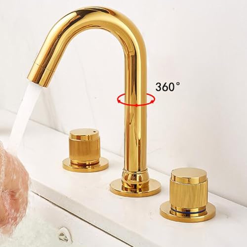 Robinet d'évier de salle de bain rétro chic à bec pivotant pour rénovation