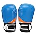 Faceuer Guanti da Allenamento Boxe, Guanti da Allenamento Kickboxing Spessi Traspiranti per Boxe thailandese per Taekwondo per sandbagging(Blu)